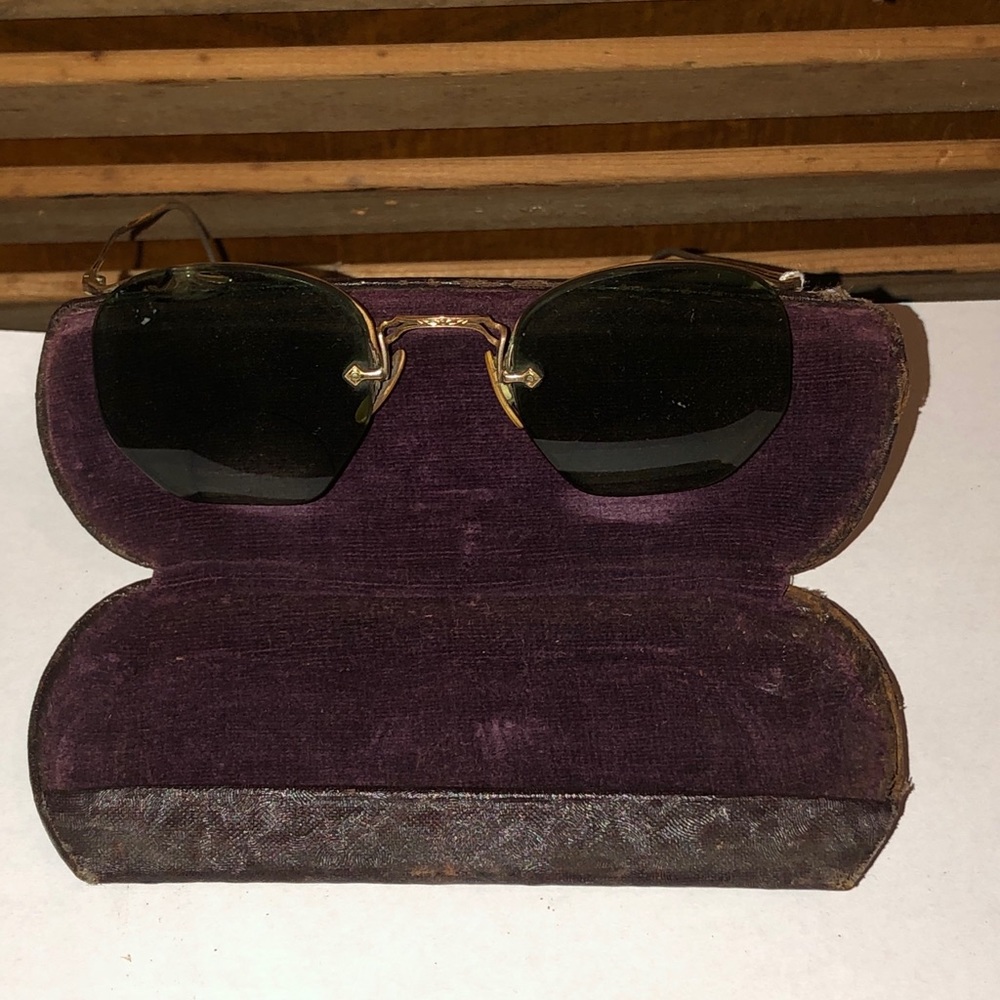 Antique Granny Frame Tinted Eye Glasses - Picture 4 of 5